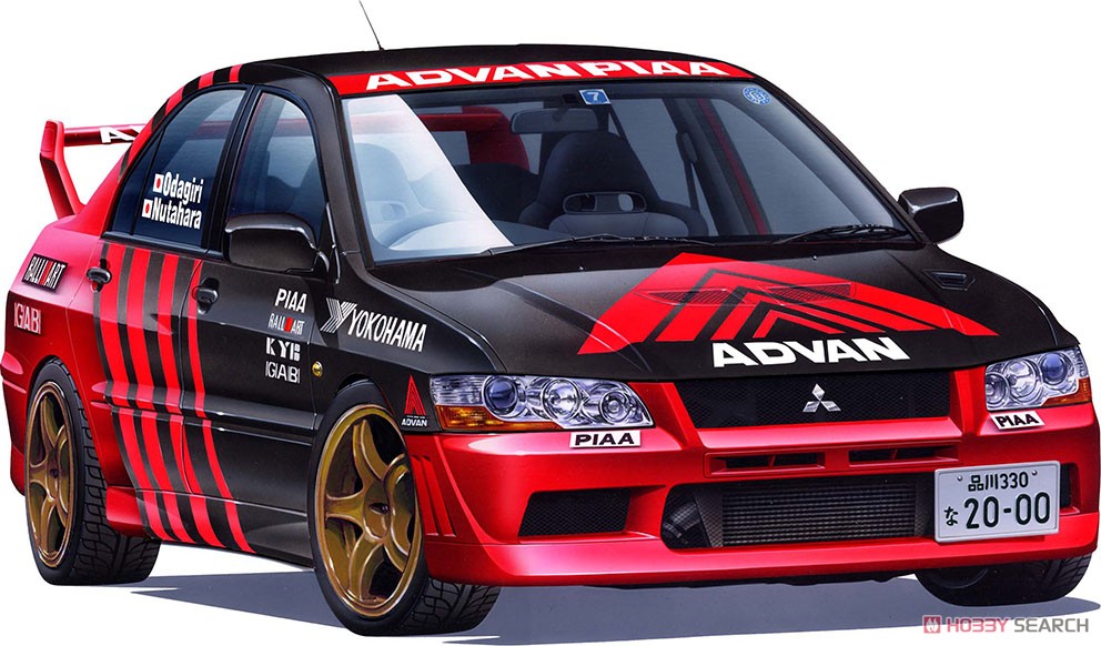 1:24 Сборная модель ADVAN PIAA MITSUBISHI Lancer Evolution VII - 04762
