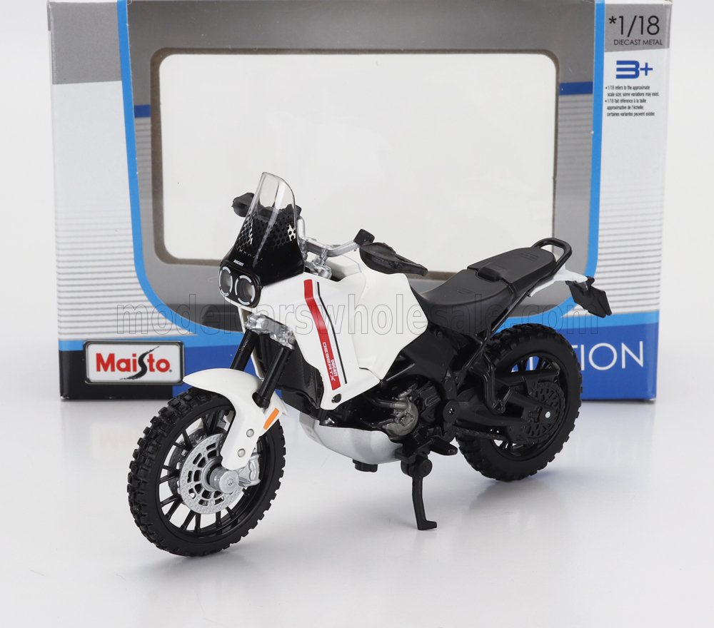 1:18 DUCATI Desertx (2022), White Black - 39300-22989