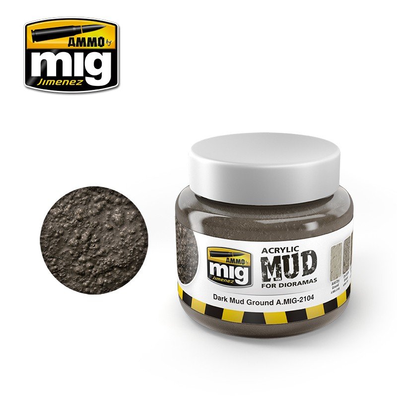 DARK MUD GROUND (акриловый продукт для создания реалистичных оснований) 250 мл. - AMIG2104