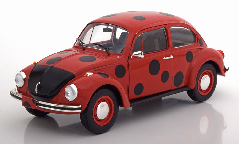 1:18 VOLKSWAGEN Käfer 1303 Marienkaefer, red black - S1800509