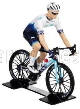 1:18 FIGURES Ciclista - Cyclist - Team Movistar - Tour De France (2023), White - 1809922