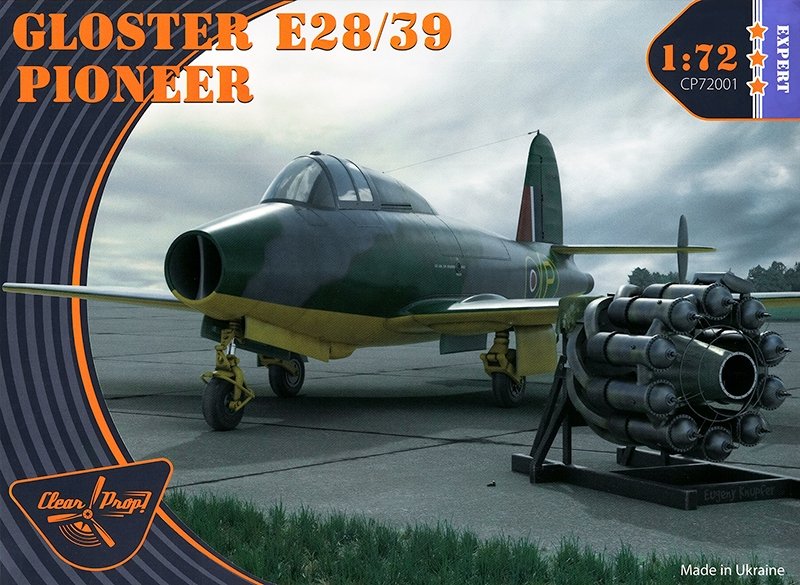 1:72 Сборная модель Самолёт Gloster E28/39 Pioneer. Expert kit - CP72001