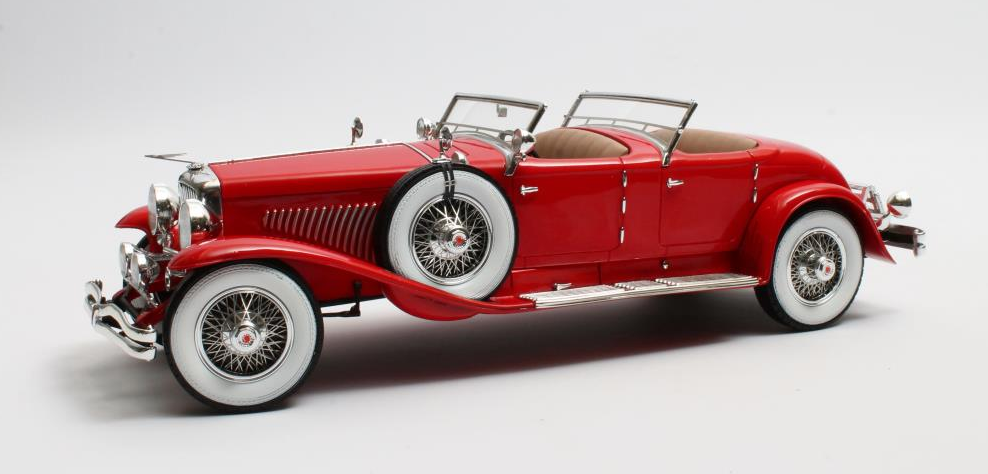 1:18 DUESENBERG SJ 2608 J-582 Torpedo Pheaton Walker La Grande 1930 Red - MXL0406-012