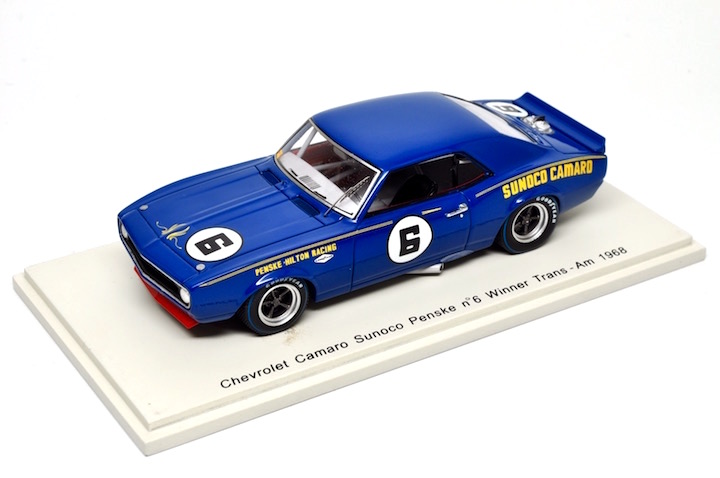 1:43 CHEVROLET Camaro Sunoco Penske #6 Winner Trans AM (1968), blue - S2601