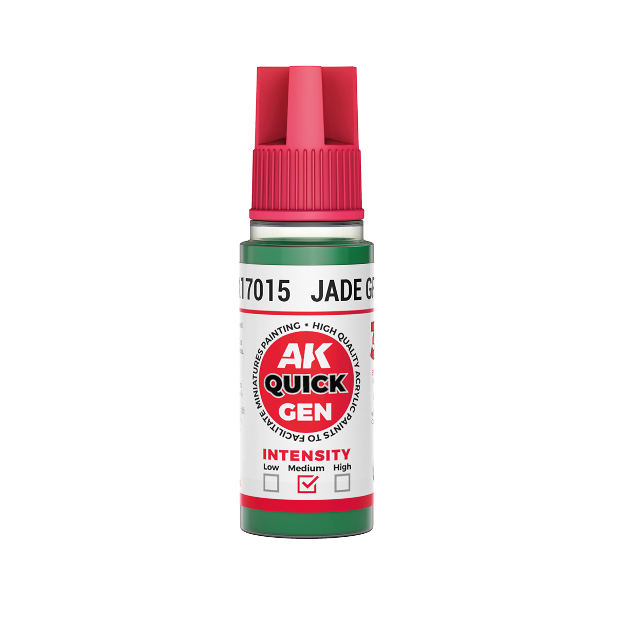 Краска акриловая QUICK GEN - Нефритово-зелёный / JADE GREEN, 18мл - AK17015