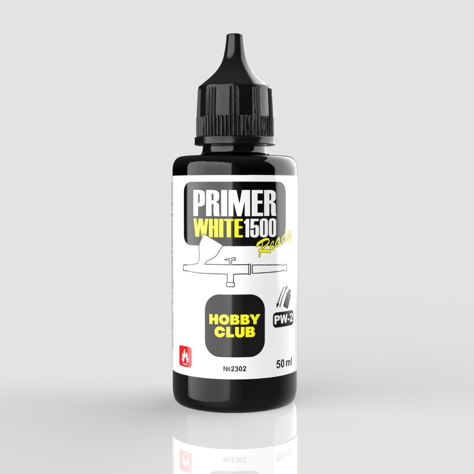Грунтовка базовая цвет Белый / White 1500, 50мл - PW-2