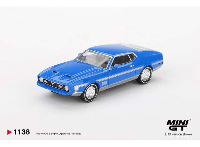 1:64 Ford Mustang Mach 1, Grabber blue 1971 - MGT01138L