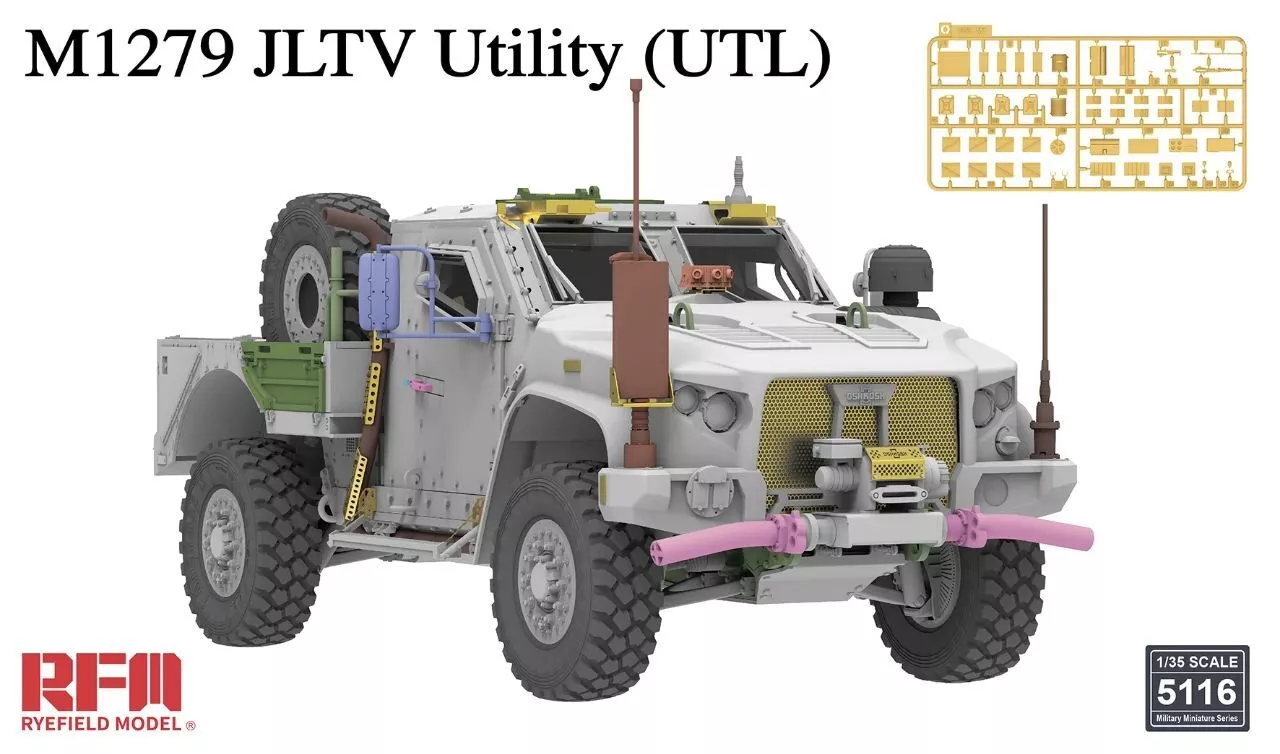 1:35 Сборная модель Бронеавтомобиль M1279 JLTV Utility (UTL) - RM-5116