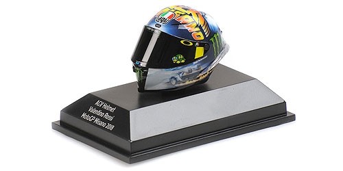 1:8 AGV HELMET - VALENTINO ROSSI - MOTOGP MISANO 2018 - 399180096