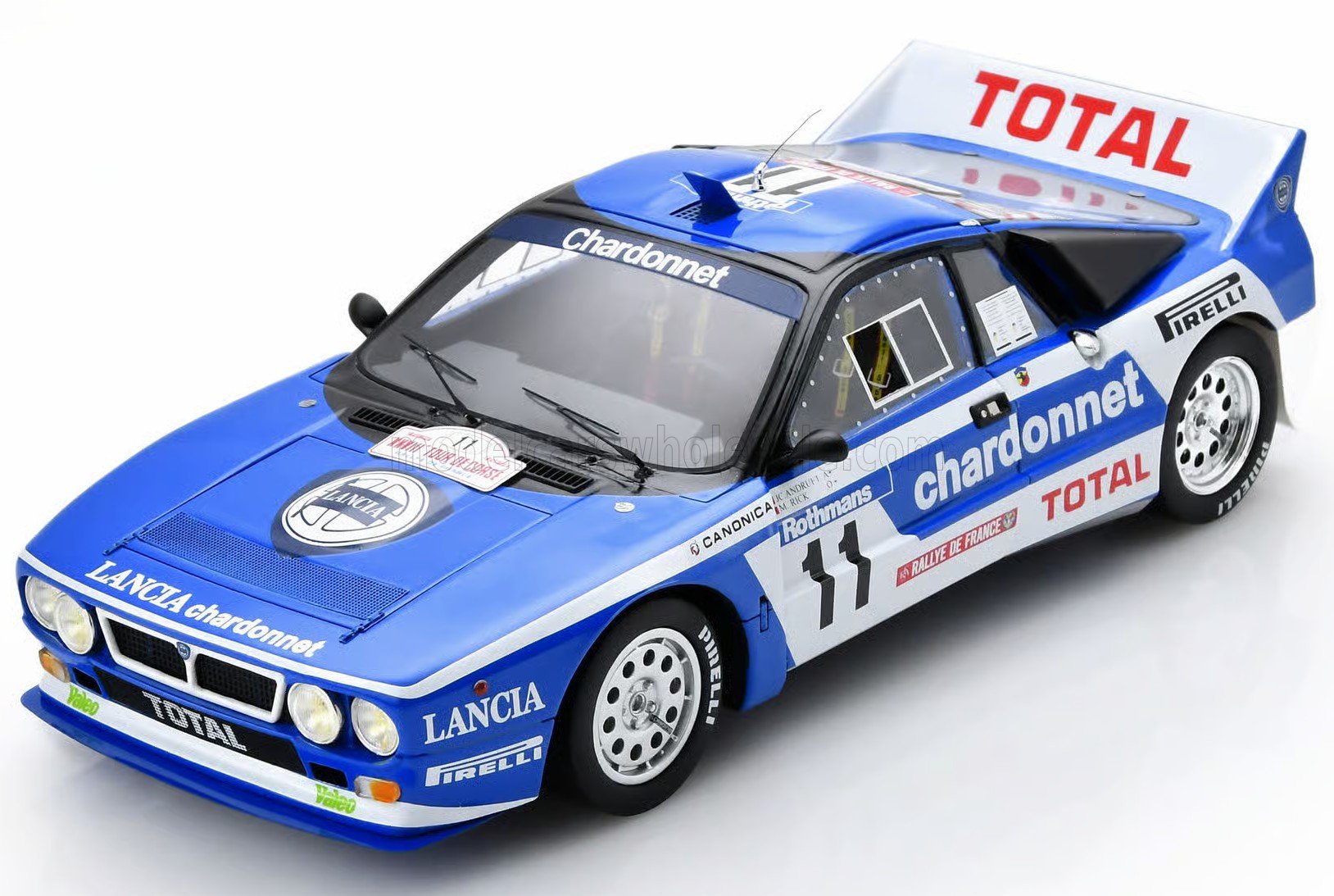 1:18 LANCIA 037 Team Chardonnet №11 Rally Tour De Corse (1984) Jean Claude Andruet - Martine Rich-Place - 18S1207