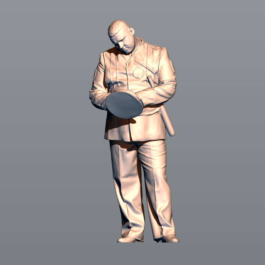 1:24 Фигура ДПСник Ильюша (масштаб 1:24, окрашенная) - MPF24-904okr