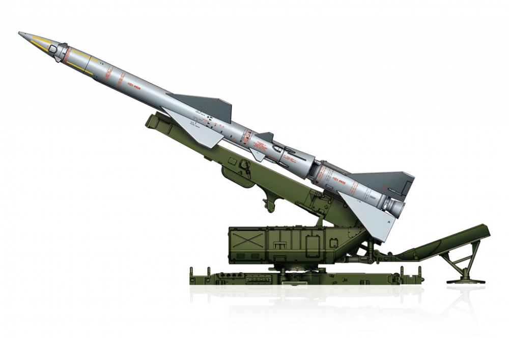 1:72 Сборная модель Зенитная ракета на пусковой комплеска С-75 Sam-2 Missile with Launcher Cabin - 82933