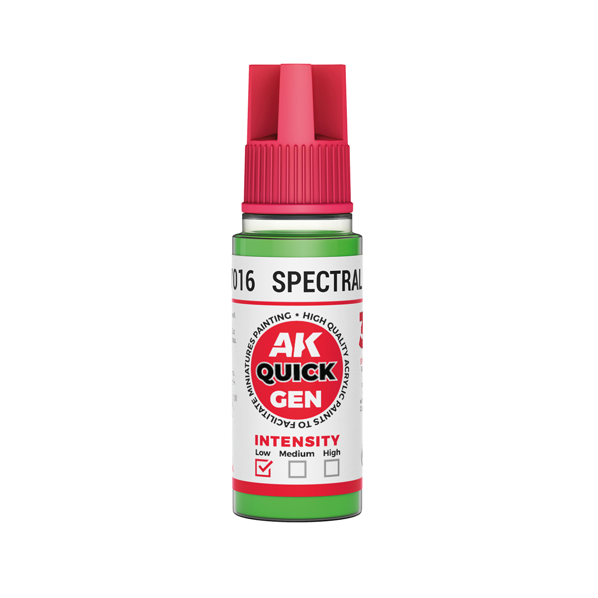 Краска акриловая QUICK GEN - Спектрально-зелёный / SPECTRAL GREEN, 18мл - AK17016