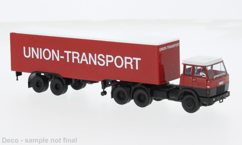 1:87 HANOMAG Hens F 221 S Koffer Union Transport (1969), red/white - 82251