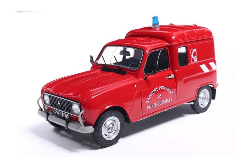 1:18 RENAULT R4L F4 VAN SAPEURS POMPIERS (1976), red - S1802210