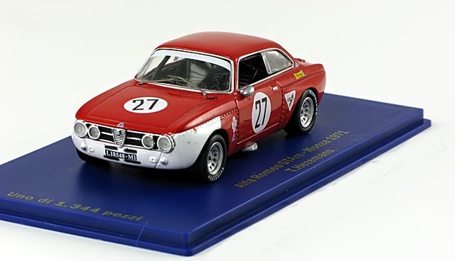 1:43 ALFA ROMEO GTAm No 27  Monza, Hezemans (1971), red - 704606
