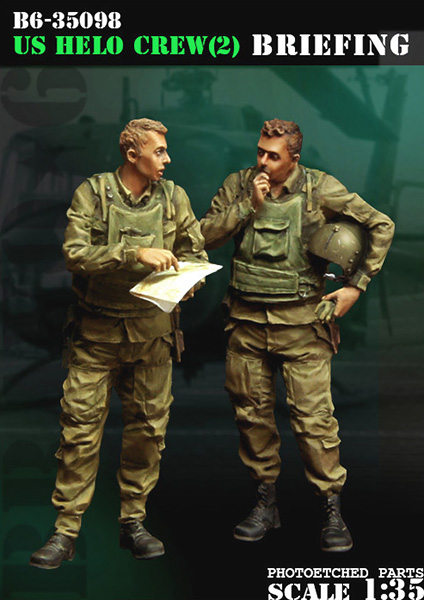 1:35 U.S. Helo Crew (2) 'Briefing' / Экипаж вертолета США (2) 'Брифинг' - B6-35098