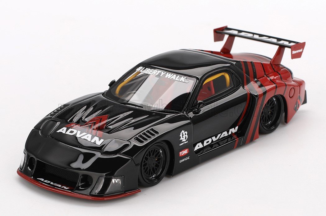 1:43 MAZDA Rx-7 Lb Works Super Silhouette Advan (2006), Black Red - TSMV0026