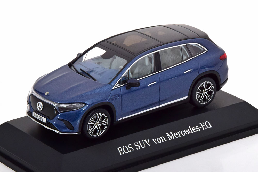 1:43 MERCEDES-BENZ EQS SUV (2022), blue metallic - B66960588