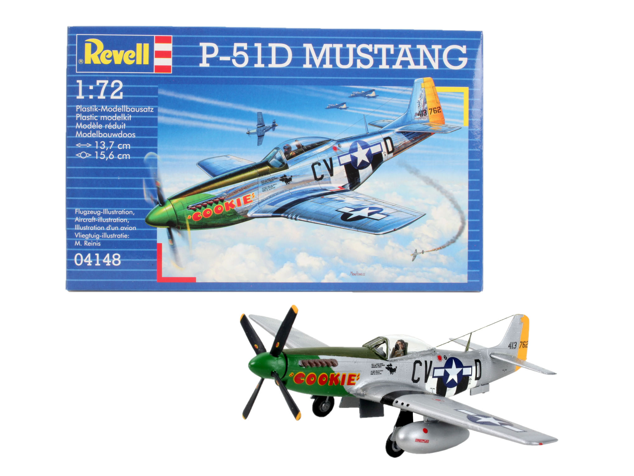 1:72 Сборная модель Американский истребитель North American P-51D Mustang - 04148