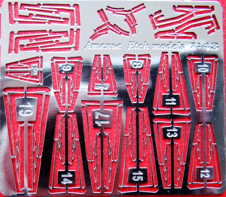 1:43 Фототравление Набор дворников (никелированные) - EM-030