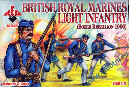 1:72 Сборная модель Британская морская пехота 1900 - RB72022