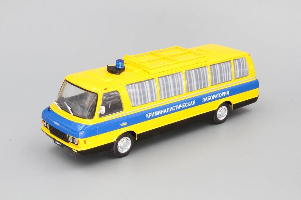 1:43 ЗИL 118КЛ, Автомобиль на службе 13, желтый с синим - ANS013