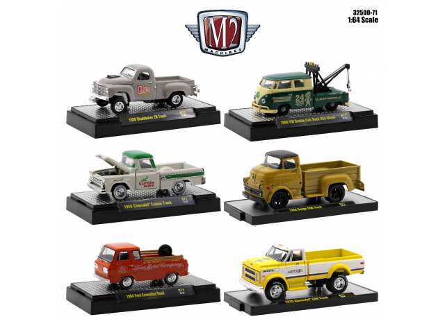 1:64 M2 Machines Auto-Thentics, серия 71, набор из 6 моделей - 32500-71~6