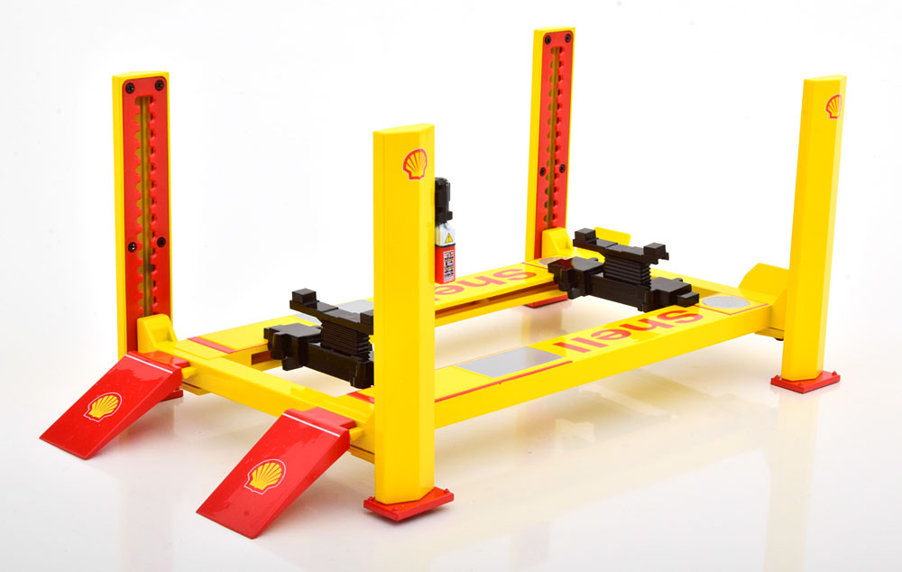 1:18 SHELL Hebebühne, yellow red - 13583