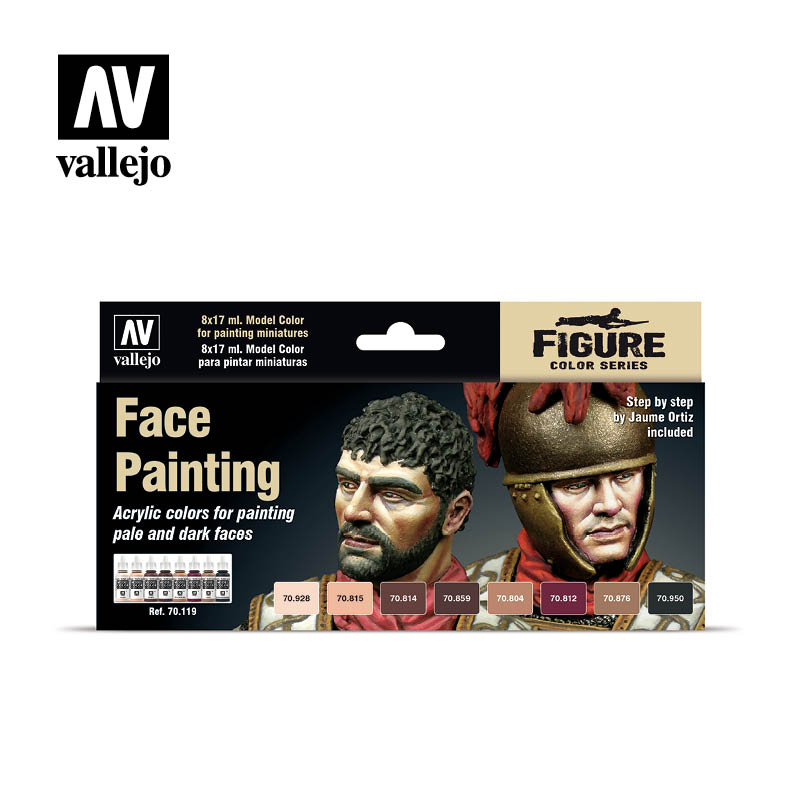 Набор акриловых красок №19 Faces Painting Set- 8 цветов - 70119