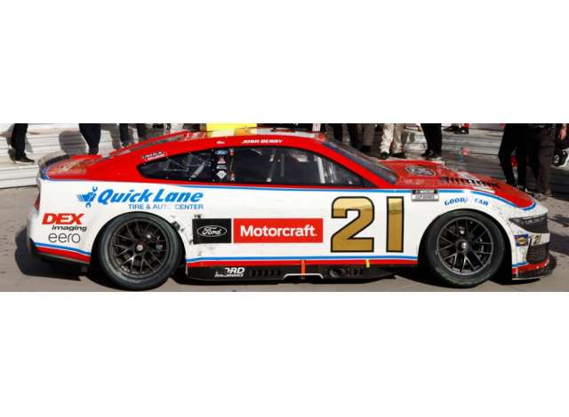 1:64 Ford Mustang #21 Josh Berry *Motorcraft*, white/red/blue 2025 - W212565MOTJPC