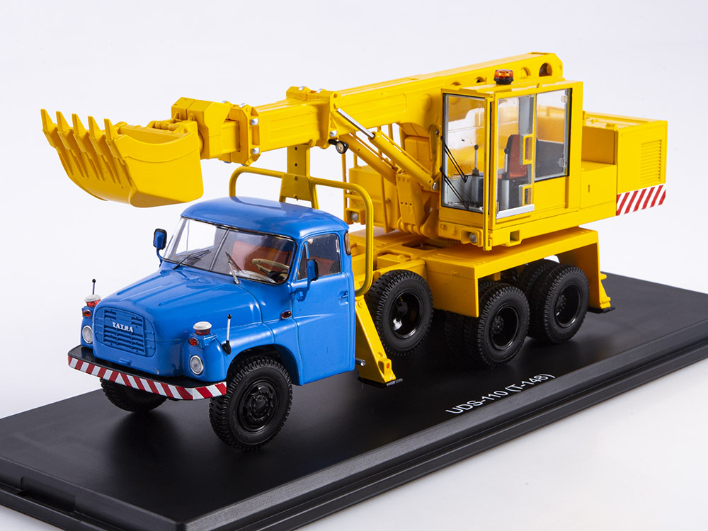 1:43 UDS-110 (Tatra-148) экскаватор, голубой / желтый - SSM1517