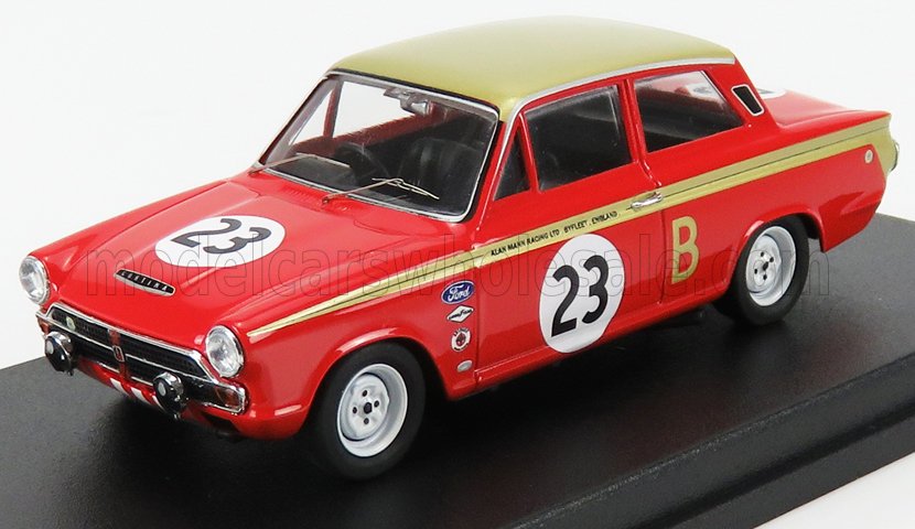 1:43 FORD Lotus Cortina №23 12h Marlboro (1966) Sir J.whitmore - F.Gardner, Red Gold - TRRUS03