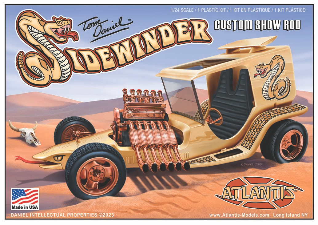 1:24 Сборная модель Tom Daniel Sidewinder Custom Show Rod - AMCM2210