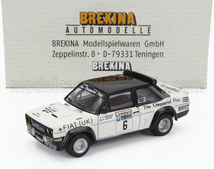 1:87 FIAT 131 Abarth №6 Rally Rac Lombard (1977) Timo Makinen - Henry Liddon, White Black - 22660