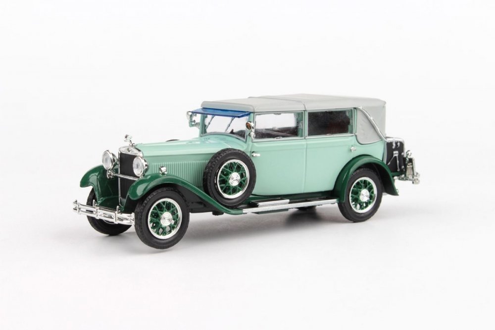 1:43 SKODA 860 1932 Zelená Světlá   - časopis s - 905QM