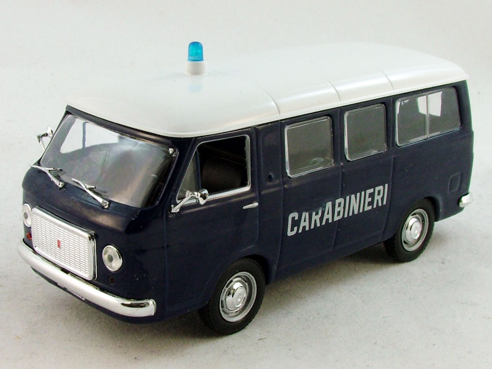 1:43 FIAT 238 Minivan Carabinieri, Полицейские Машины Мира 2, синий - PCW002