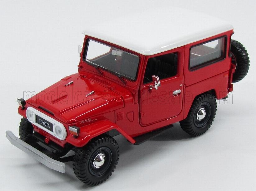 1:24 TOYOTA Fj40 Land Cruiser Hard-top Closed (1980), Red White - 79323R