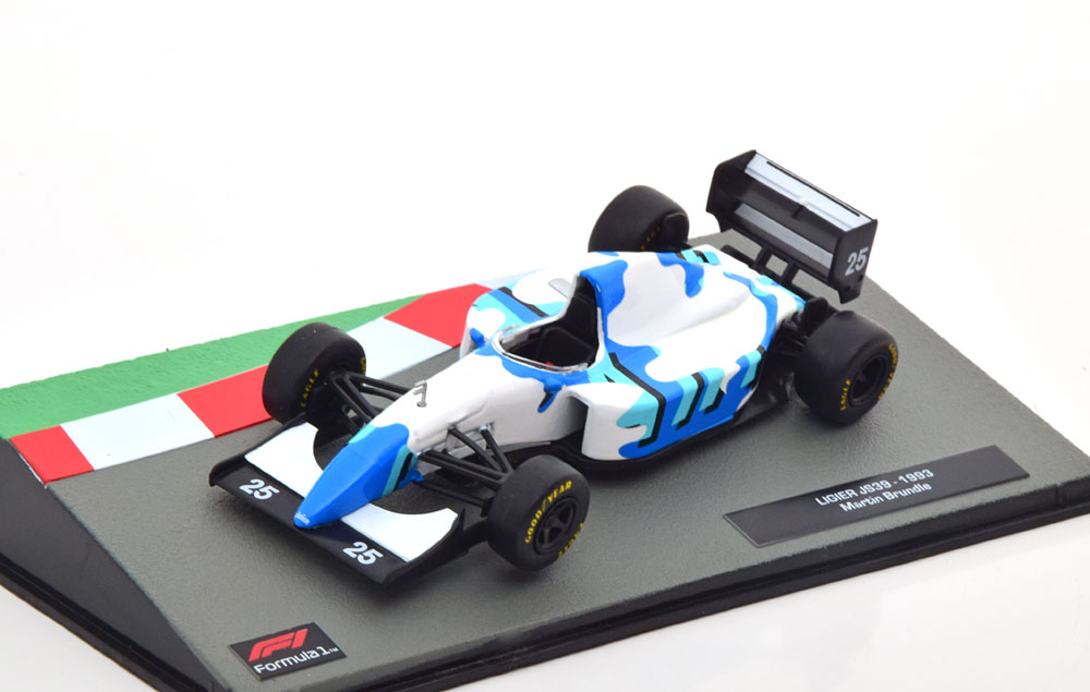 1:43 LIGIER F1 Js39 N 25 Season (1993) Martin Brundle, White Blue - F1175IT