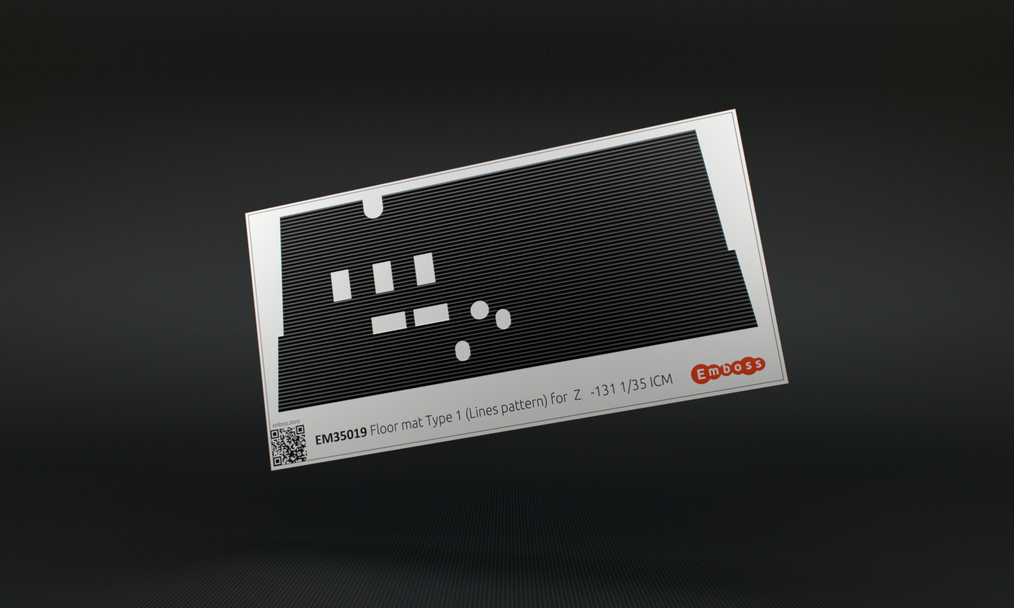 1:35 Декаль Коврик 'линии' в кабину ЗИL-131 для моделей ICM - EM35019