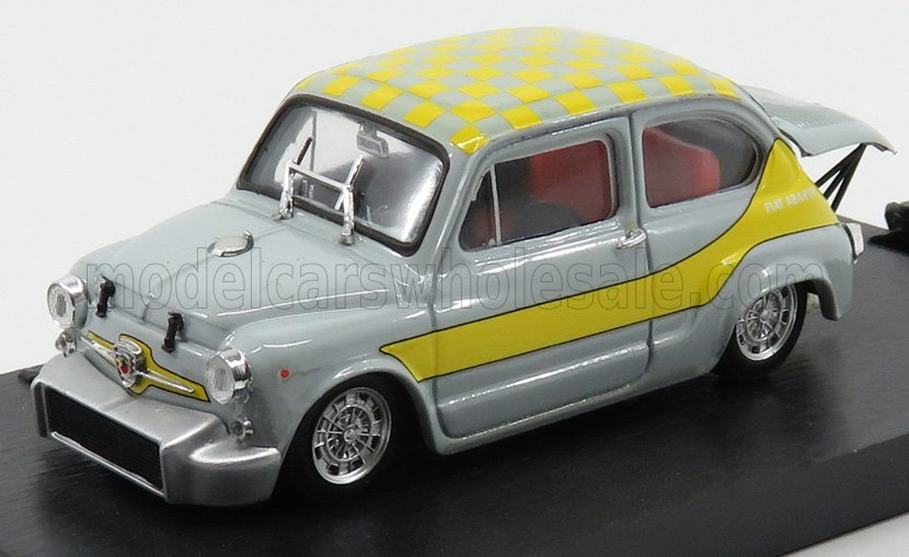1:43 FIAT 600 ABARTH 1000 CORSA UFFICIALE Gr.5 LIVREA GIALLA (1958), GREY YELLOW - R380-03