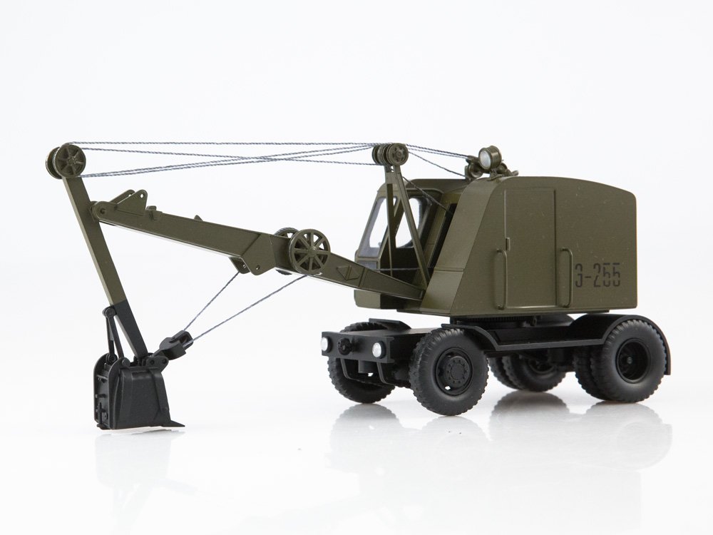 1:43 Экскаватор-255 (чистый), хаки - 0062MP