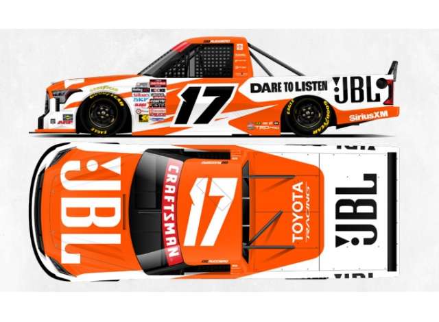 1:24 TOYOTA Tundra #17 Gio Ruggiero *JBL*, white/orange 2026 - T172624JBLGR