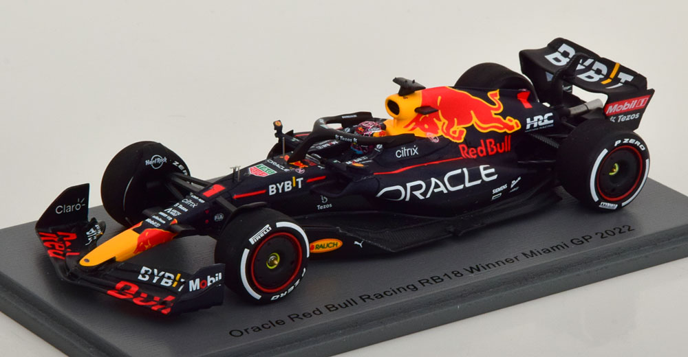 1:43 RED BULL RB18 Winner GP Miami USA World Champion, Verstappen (2022) - S8534
