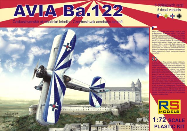 1:72 Сборная модель Avia Ba.122 - 92056