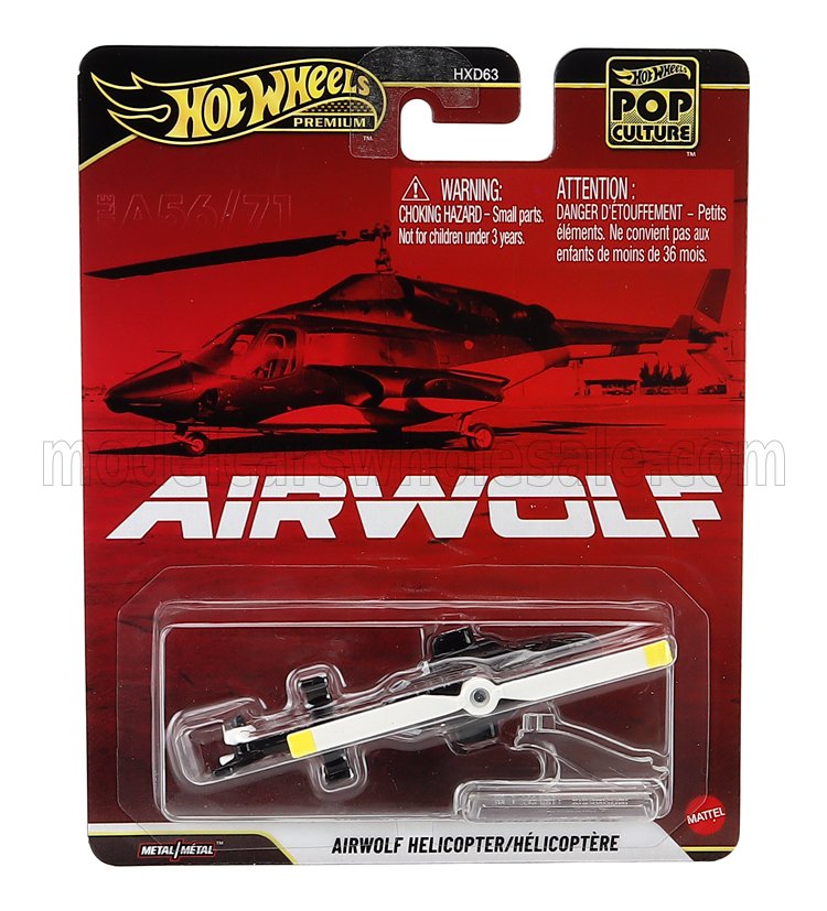 1:64 BELL Helicopter (1984) - Airwolf - Cm. 7.7, Black - HXD63-979Q-JHW(203987)