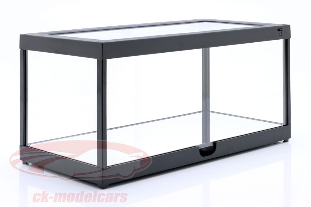1:18 Single showcase black with LED lighting for scale 1:18 Triple9, transparent / black - T9-187710bk
