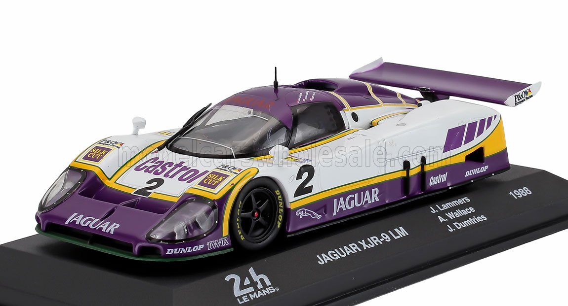 1:43 JAGUAR Xjr-9 7.0l V12 Team Tom Walkinshaw Racing №2 Winner 24h Le Mans Johnny Dumfries - Jan Lammers - Andy Wallace (1988) , White Purple - MW1ALA0070