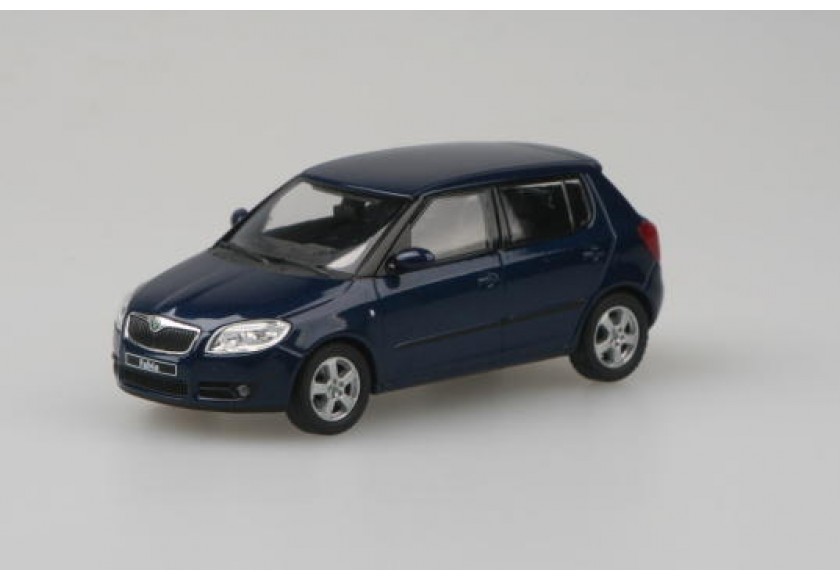 1:43 SKODA Fabia II, storm blue metallic - 008KC