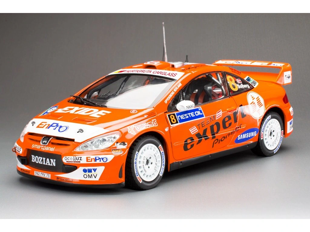 1:18 PEUGEOT 307 WRC #8 H.Solberg/C.Menkerud Neste Rally Finland (2006), orange - 4680